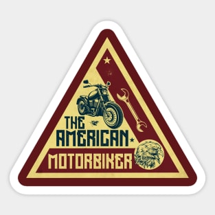 The American Motorbiker Sticker